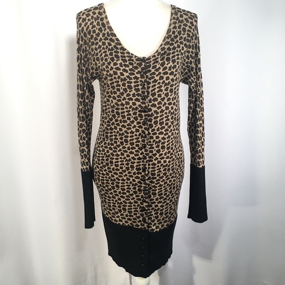 mac & jac Sweaters - MAC & JAC | Leopard Print Sweater Dress or Duster
